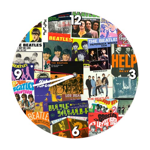 The Beatles 13 1/2-Inch Cordless Wall Clock